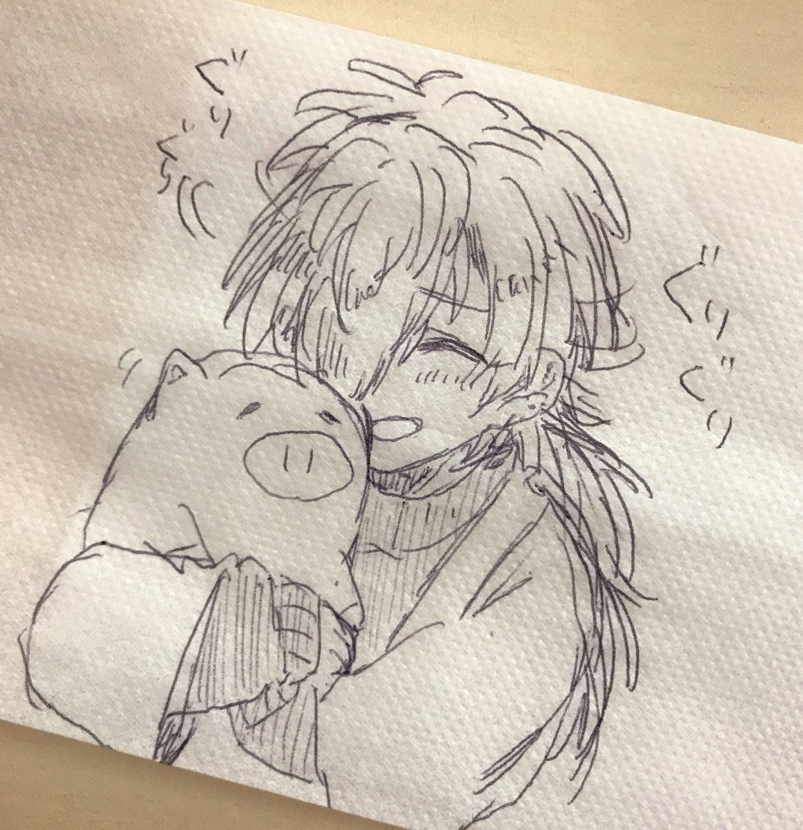 人を待つ間暇だったので14くん描いてた 