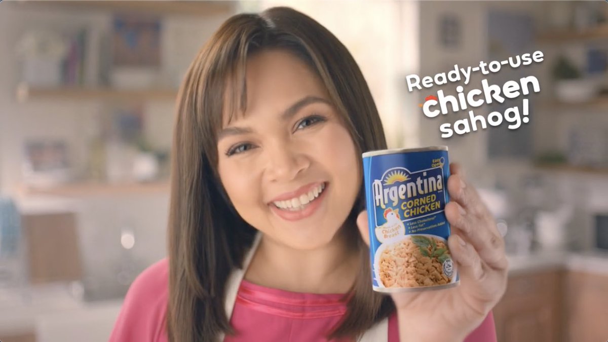 PCandV's tweet photo. @OfficialJuday for Argentina Corned Chicken! https://t.co/mQ3fCp7KMG