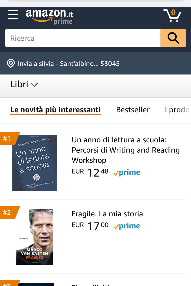 Svegliarsi e scoprire di essere al primo posto tra le #novità più interessanti di Amazon e al terzo posto nei #bestseller. <a href="/IWTeachers/">ItalianWritingTeachers</a>  <a href="/littlerome2/">Romina Ramazzotti</a> <a href="/elisa_turrini/">elisa turrini</a> <a href="/sarafar70/">sarafaroni</a> <a href="/CavadiniLinda/">Linda Cavdini</a> <a href="/jenny_poletti/">Jenny Poletti</a> <a href="/StefanoVerz/">Stefano Verziaggi</a> <a href="/simomalfatti/">Simona Malfatti</a> <a href="/posticcia/">barbara licastro</a> <a href="/LoridmLori/">Loretta</a>