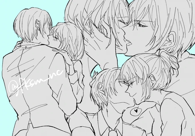 【降志】キス3連打
不意打ちキスも余裕のないキスもラブラブなキスもイイヨネ… 