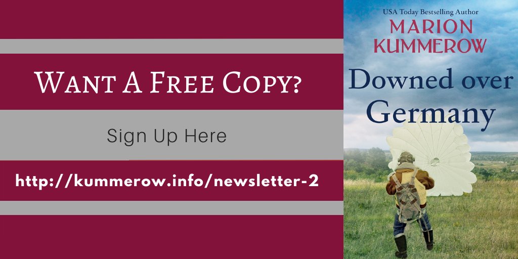 MarionKummerow's tweet photo. Sign up for my newsletter and download the short story DOWNED OVER GERMANY. https://t.co/0XRtWkylcg #mustread #ww2 #historicalfiction https://t.co/8csDd20s1j