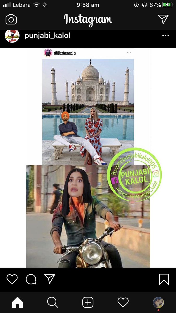 Mann06Sharan's tweet photo. @diljitdosanjh Kylie jenner labh rhe a thaunu hun bachke @diljitdosanjh https://t.co/zE2NhH7wlj