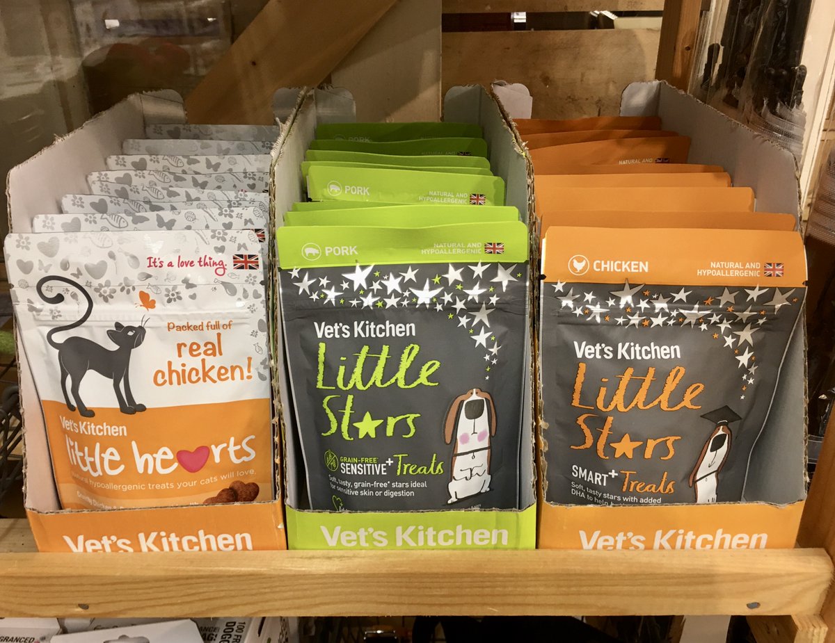 Discover our new selection of cat and dog treats from <a href="/Vets_Kitchen/">Vet's Kitchen</a>! These tasty treats are hypoallergenic and benefit from natural, active ingredients.