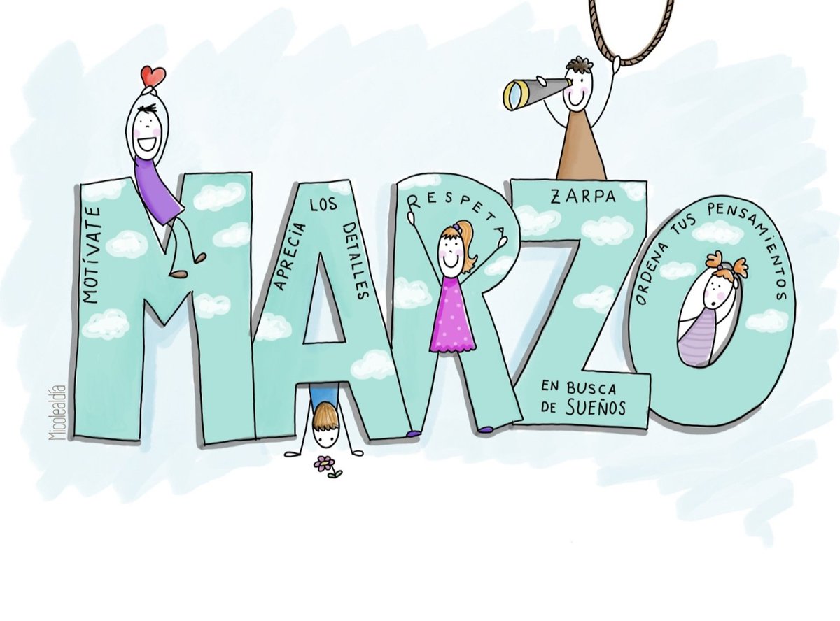 M otívate.
A precia los detalles.
R espeta.
Z arpa en busca de sueños.
O rdena tus pensamientos.

#BienvenidoMarzo #Marzo