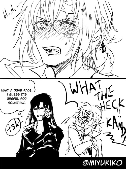 [DGM]  Long time no Yullen comic I'm back guys!! ???Thank you Hoshino Kastura who drew Kanda smiling on her IG 