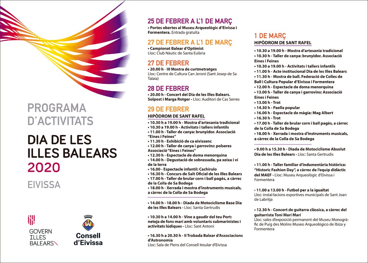 Dia 1 de març, celebració del dia de les Illes Balears a #Eivissa. A les 11.30 ballam a l'hipòdrom de Sant Rafel en representació de les Colles de l'illa #Ballpages #Eivissa #Ibiza