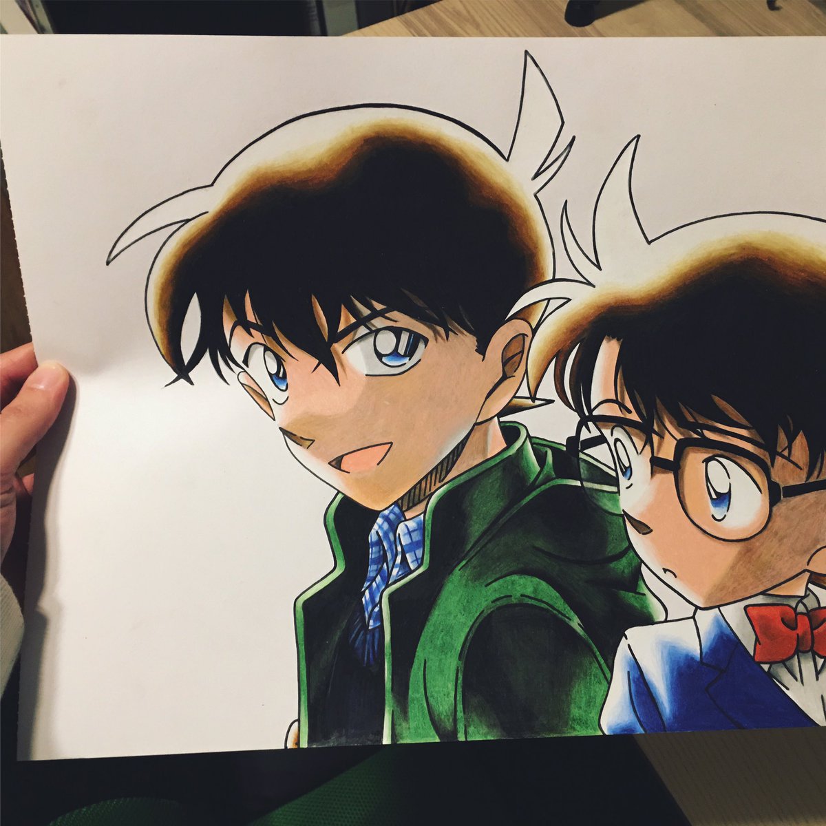 The_Mike_Dean's tweet photo. Fehlt nur noch der Hintergrund! #detectiveconan #detektivconan #meitanteiconan #drawing #animedrawing https://t.co/eGthDCdpjj