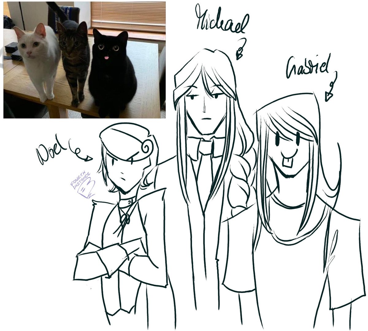 HasiAnn4I's tweet photo. I've always wanted to do this meme XD
#FourthInstance #GabrielFourthInstance #MichaelFourthInstance #NoelLame #catmeme https://t.co/SGv71aT3sP