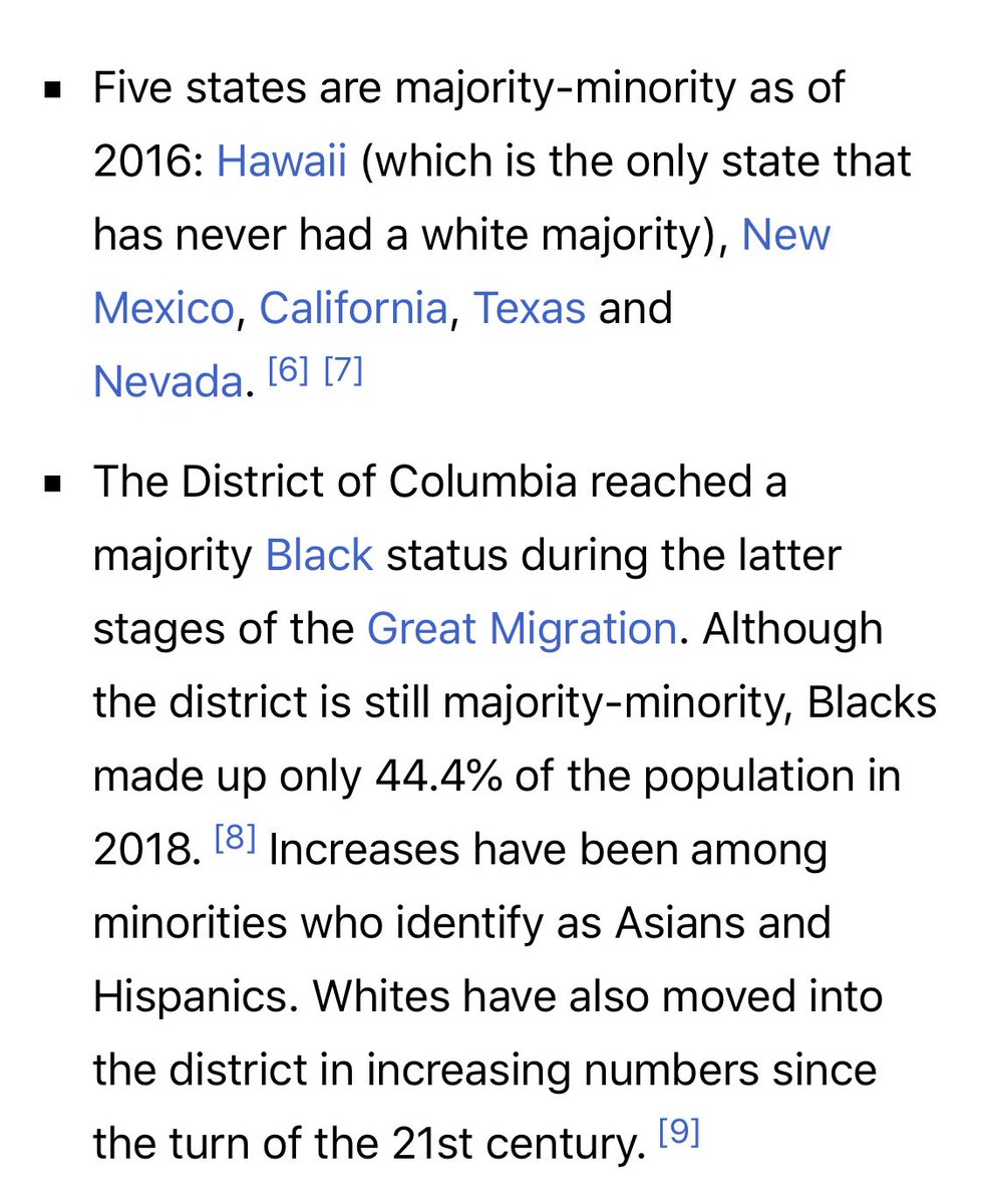 TX, FL, GA, AZ, MS, LA >>>>> IA/NH  https://en.wikipedia.org/wiki/Majority_minority?wprov=sfti1