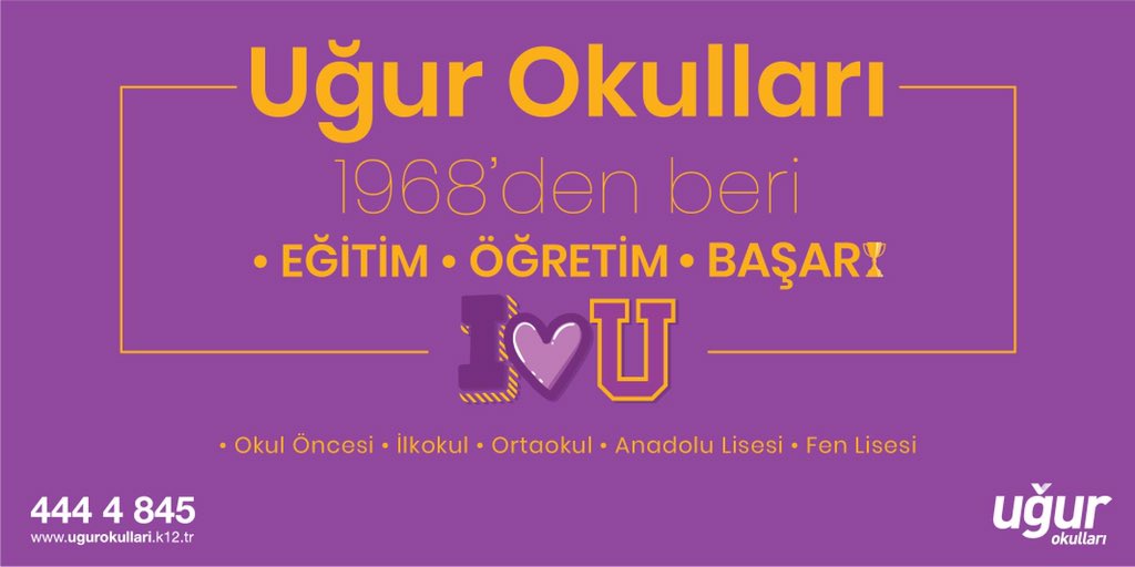 UgurOkullari's tweet photo. Uğur Okulları; 1968'den beri eğitim, öğretim, başarı! 🏆

52 yıldır, eğitimin 'güvenilir limanı' olarak öğrencilerimizi başarılı bir geleceğe hazırlıyoruz. 🎓

#UğurluOlmak https://t.co/zBQgpLv5cl