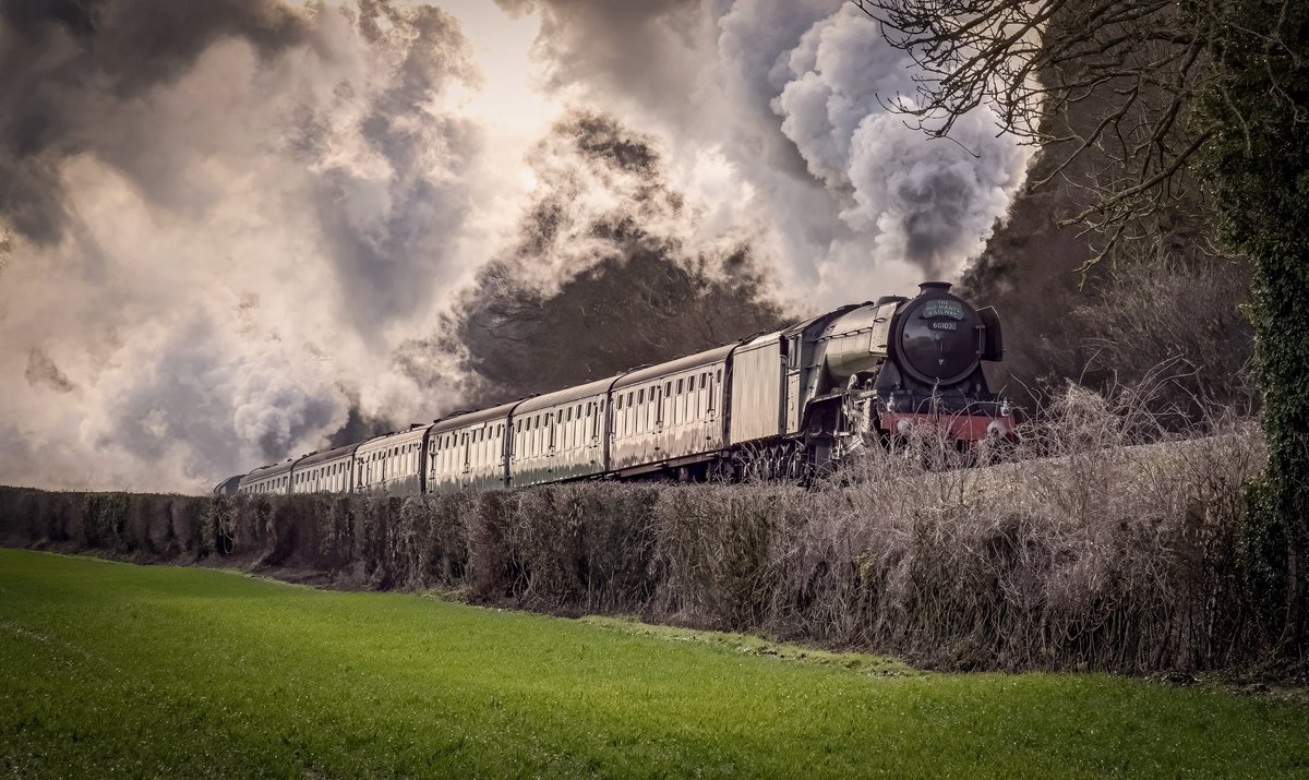 AndyNewboldPhot's tweet image. #flyingscotsman in action between #ropley and #fourmarks on the #watercressline in #hampshire yesterday. Smokin! Copyright @AndyNewboldPhot