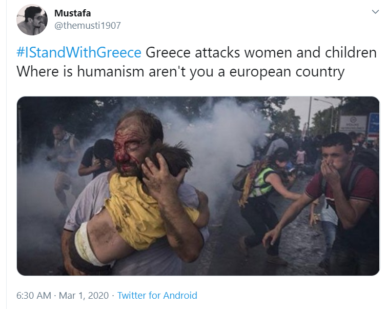 AnAthenianToLDN's tweet photo. Photo taken in Hungary in 2015. 
Another great example of fake news by the Turks.

#IStandWithGreece https://t.co/YmjDZ9OfPh