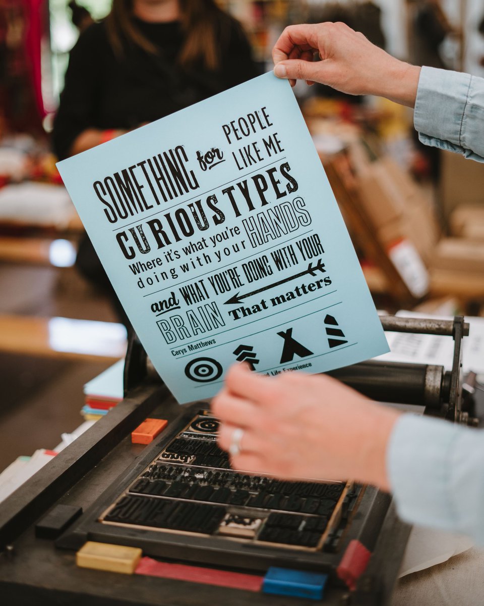 wearesightseers's tweet photo. Letterpress Love @TheGoodLifeExp #letterpress #typography #printmaker #wales #craft https://t.co/CD1yPCOsNn
