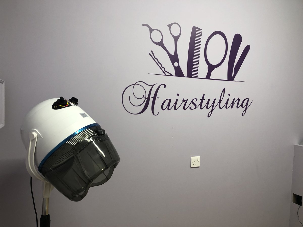 OakOmega's tweet photo. Work to turn an unused room into a hairdressers and beauty room is nearly finished #Carehome #dementia https://t.co/8NPRgTvWr9