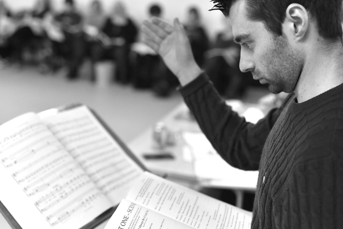 WareOperatic's tweet photo. It’s band call and technical rehearsal day! Look out for sneak peaks of our band call in our stories today. The fabulous Keith Willis will be at the helm. #anythinggoes #wareoperatic #hertfordtheatre https://t.co/fKedqiSL0r