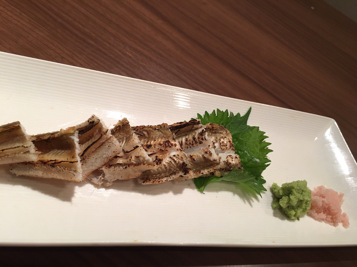 源希 下赤塚 本日は穴子の白焼き480円がオススメです お通しは本マグロのタルタルです せりと油麩の玉子とじ 八角の一夜干し などなど おまちしております 源希 下赤塚 成増 東武練馬 板橋区グルメ 練馬グルメ 和光市 上板橋 東武東上線