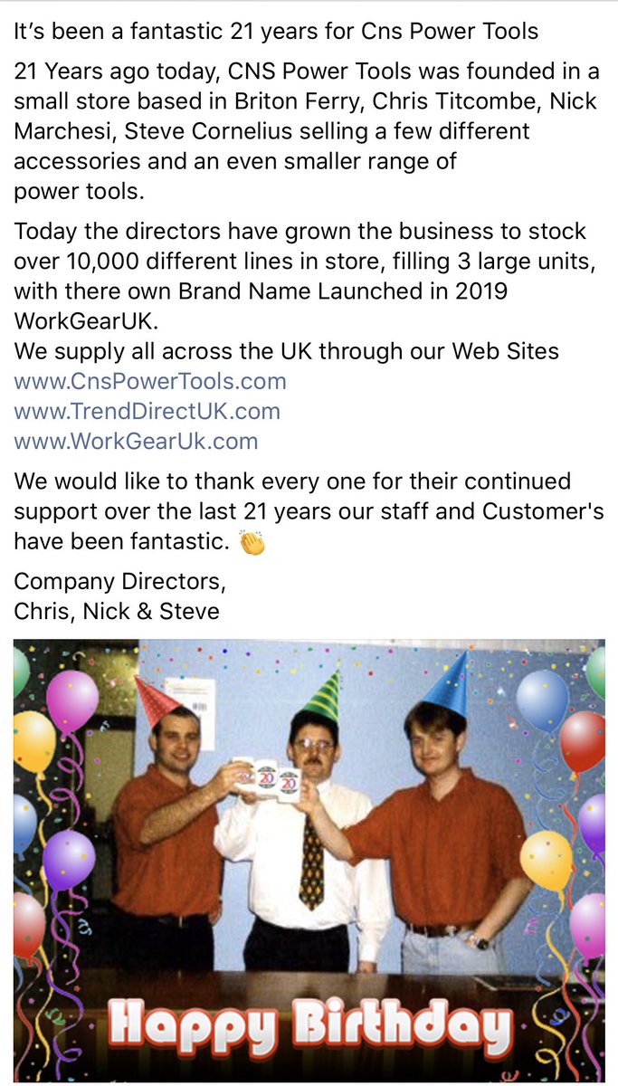 Cns Power Tools 21st Birthday 👏