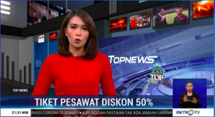 Metro_TV's tweet photo. #TopNewsMetroTV Pemerintah memberikan diskon tiket pesawat untuk penerbangan ke 10 destinasi wisata pilihan selama 3 bulan kedepan, yaitu 1 Maret - 31 Mei 2020. LIVE @Metro_TV https://t.co/jMf6U0Nns7 https://t.co/pGgHQzbQ7p