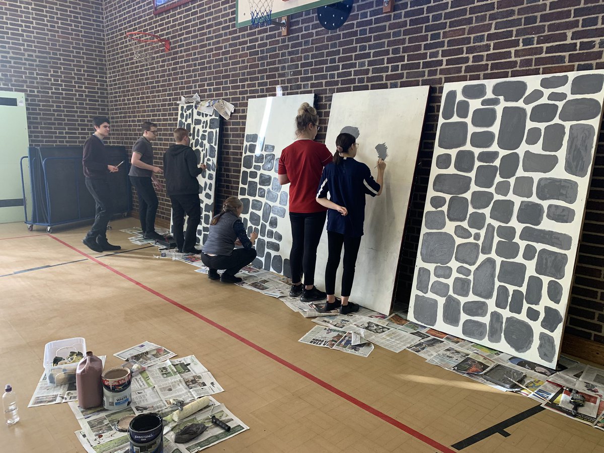 ArtsNorton's tweet photo. Team work is a skill in which creative arts subjects teach students and here it is being demonstrated as we prepare for our school show! https://t.co/OpZm7CrWkE