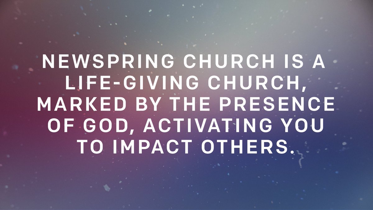 newspring's tweet photo. Who we are 👏 https://t.co/0Sioq94WMo
