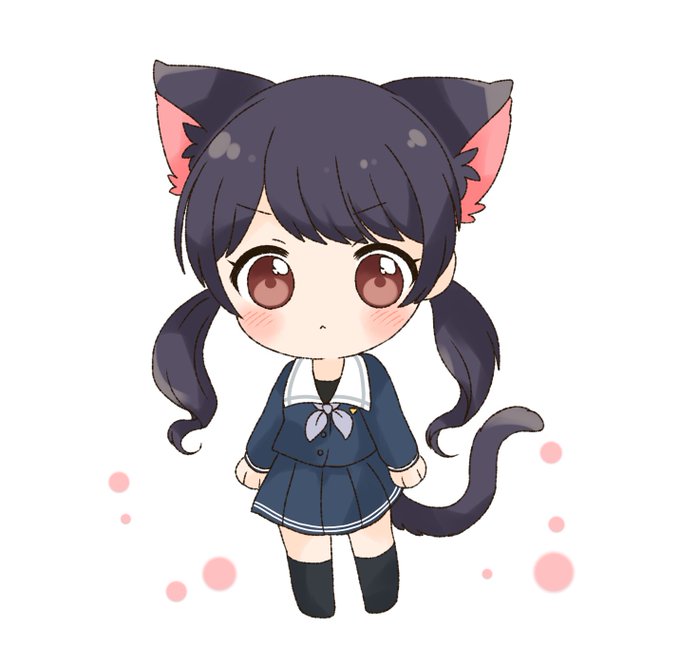 「黒髪 猫娘」のTwitter画像/イラスト(古い順)