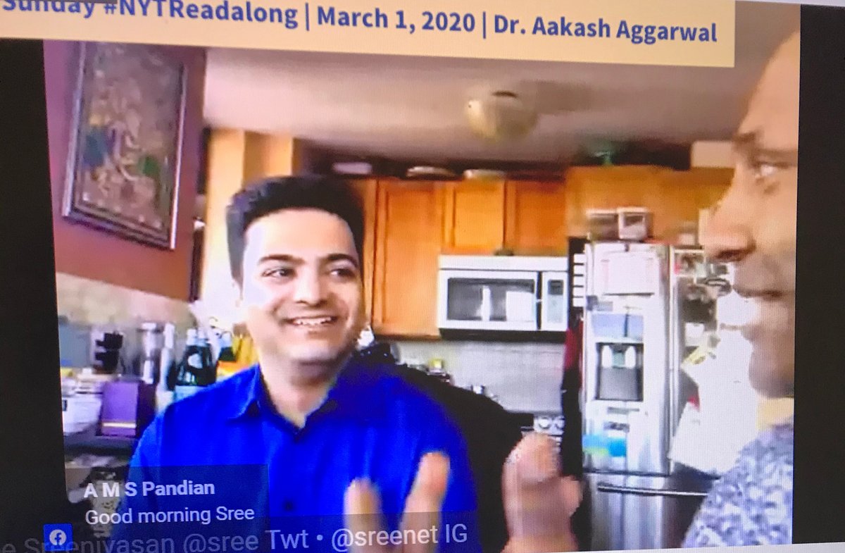 Today may end up being 1 of the most important #NYTReadalong broadcasts we've done, as we're kicking off #ColorectalCancer awareness month w/ @stomachdocinnyc. Join us: readalong.link/aakash & readalong.link/aakash-linkedin. @ccalliance #TomorrowCantWait @sree @neilparekh @stevederive