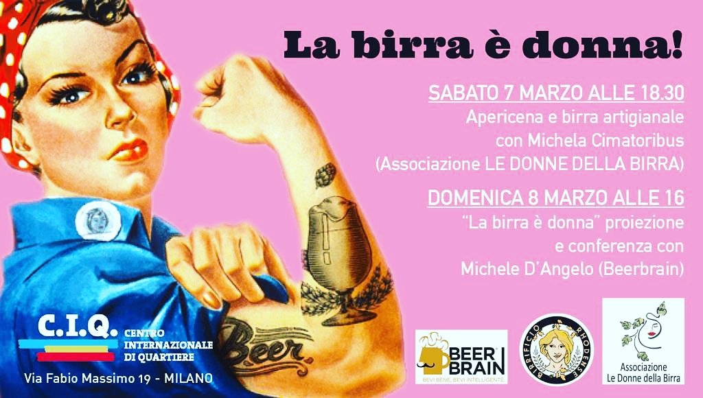 BirraRhodense's tweet photo. 7 e #8marzo 2020 in collaborazione con Associazione Le #donne della #birra e #Beerbrain ! E #Birrificio #Rhodense e #C.I.Q. Centro Internazionale di Quartiere https://t.co/XzNvT35a0A