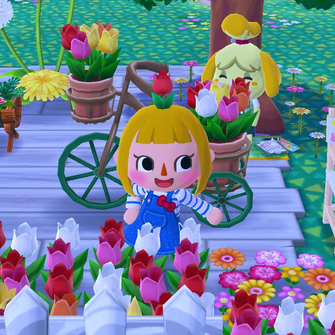 山田の頭にチューリップ生えるの最高? #ポケ森 