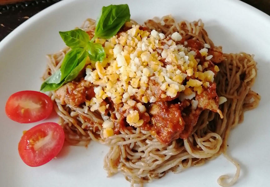 EliteTF's tweet photo. Did you see this fabulous low carb, high protein recipe on our newsletter?
Elite Spaghetti Bolognese featuring @nupasta, @haytersfarm turkey sausage and @waldenfarms balsamic dressing.
https://t.co/yuMF74tmtM
#EatForSuccess #healthyrecipe #protein #foodie #spaghetti https://t.co/Wo3xVyMJFx