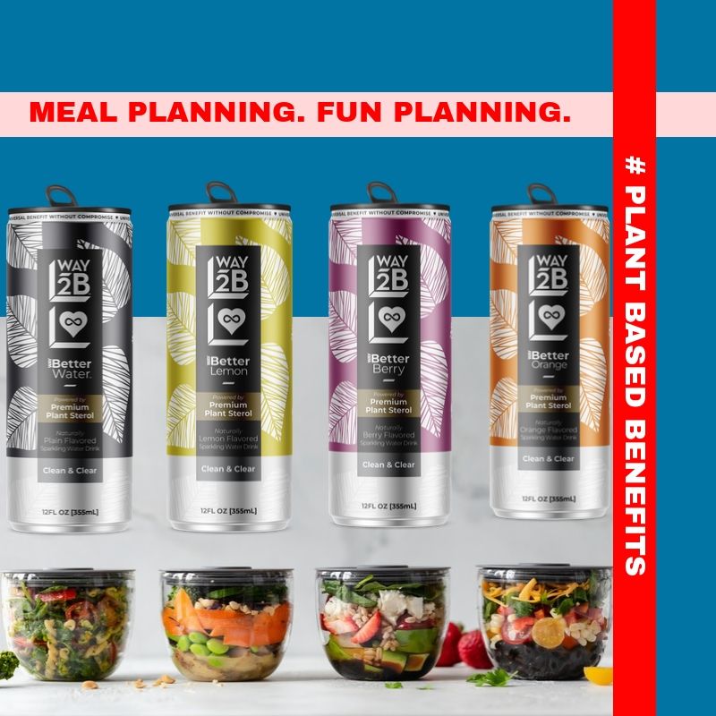 Way2Byou's tweet photo. Way2 make your meal planning fun! 🥗 Our premium #PlantSterols are the perfect guilt-free addition to your meal prep. 🌱

#ComingSoon  #way2B #way2byou #waybetterwater #waybetterwaterdrink https://t.co/wV5aDinV5R