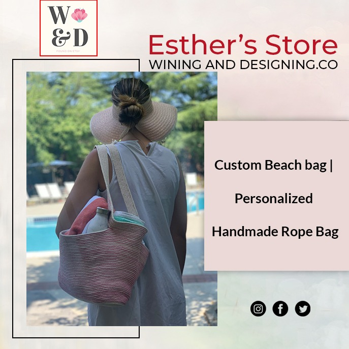 winingdesigning's tweet photo. #Custom Beach bag / #Personalized Handmade Rope Bag⁠
#perfect addition to your everyday life⁠
Material: Rope, thread⁠
Dimensions: 30*16inches⁠
DO NOT PLACE IN WASHER⁠
🏢: @winingdesigning  ⁠
🛒: https://t.co/Tlp7rUfjP1⁠
⁠
#handbags #custombag #beachbag #largebeachbag https://t.co/Fb4yAqozlW