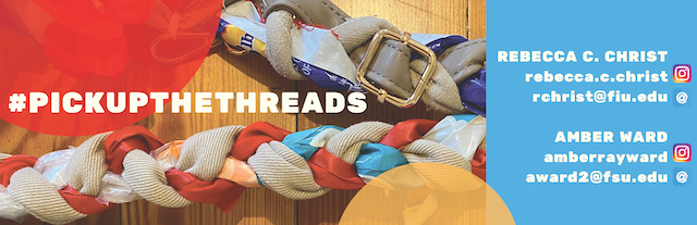 cies_us's tweet photo. Becky Christ and Amber Ward invite #CIES2020 attendees to make-with us by braiding/sphering using fibers and found objects, provided by the artists or brought in by the participants themselves. Read more here: https://t.co/OydXhsW0v2. #PICKUPTHETHREADS https://t.co/FoTDAsZMXj