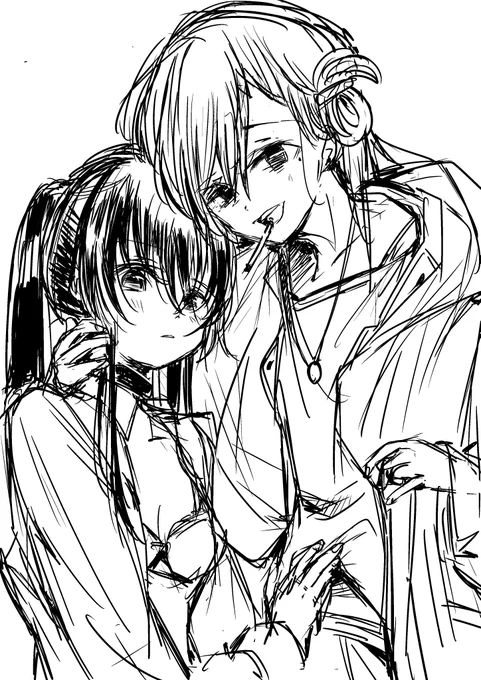 原作から逸脱してあそんでた(下描きなし) 