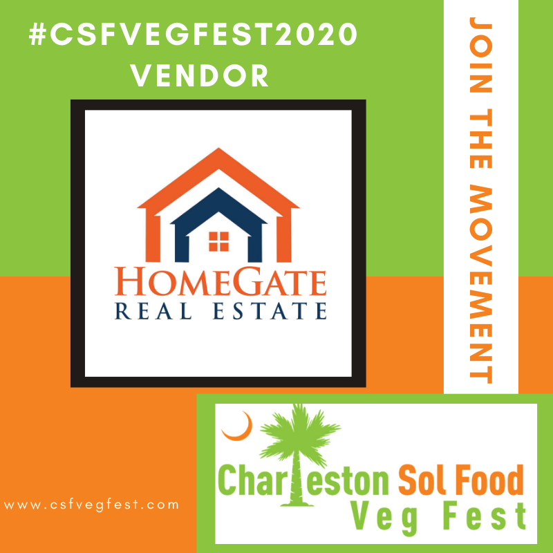 CSFVegFest's tweet photo. On behalf of the Charleston Sol Food Veg Fest, we would like to give a very special thanks to HomeGate Real Estate for joining our movement to promoting a healthier community. They will be participating as one of our vendors. Come out and join us on April 25, 2020. https://t.co/FivUgP1kVz