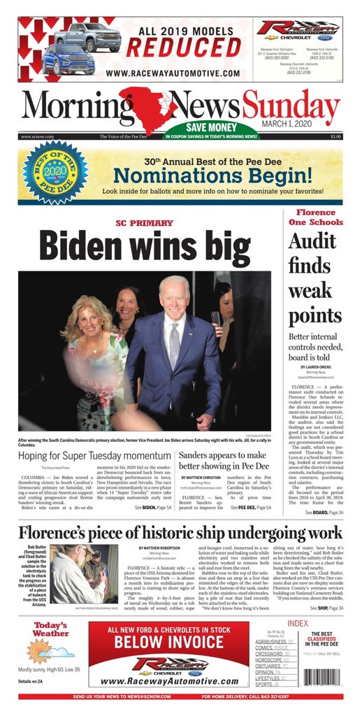 JoeForSC's tweet photo. Good morning to South Carolina. And South Carolina only. 😎 #Joementum https://t.co/Vjw8apzaIk