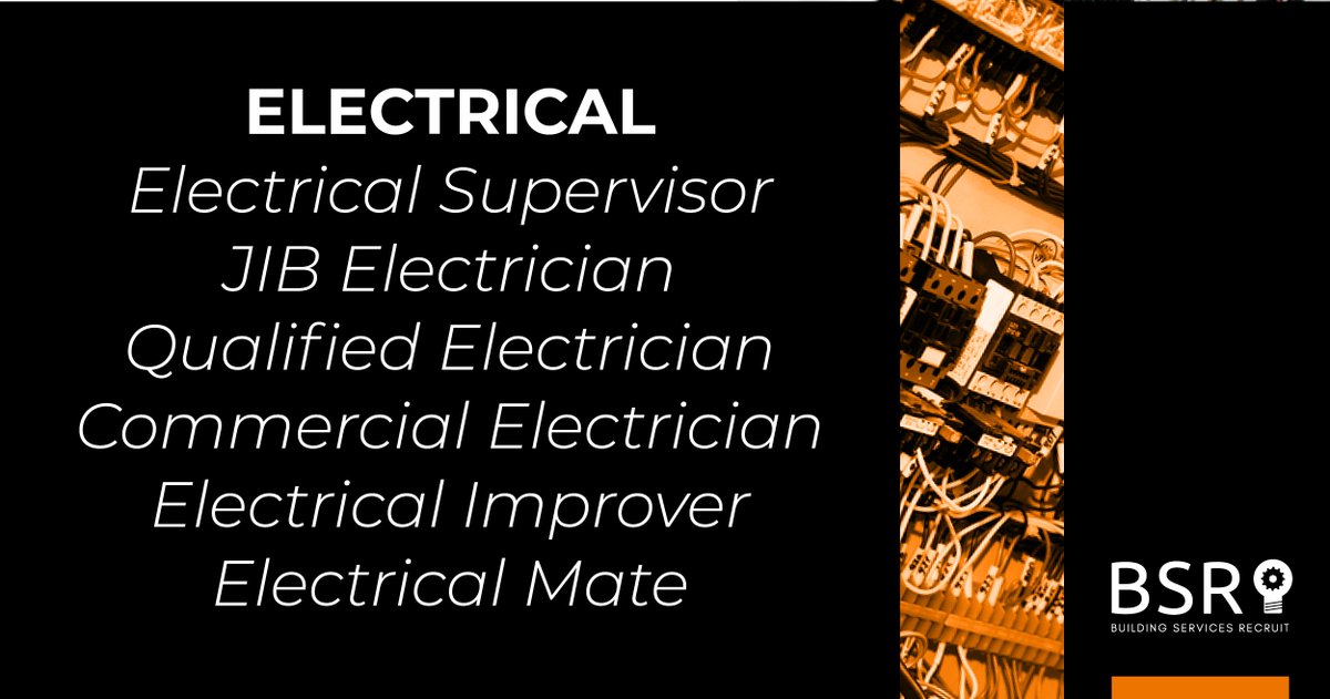 Are you searching for your next Electrical role? 
We have a number of different opportunities available, get in touch first thing tomorrow morning - 0330 202 1277 
.
.
.
#bsrltd #vacancies #electricaljobs #electricians #electricalimprovers #getintouch #jobsearch #immediatestarts