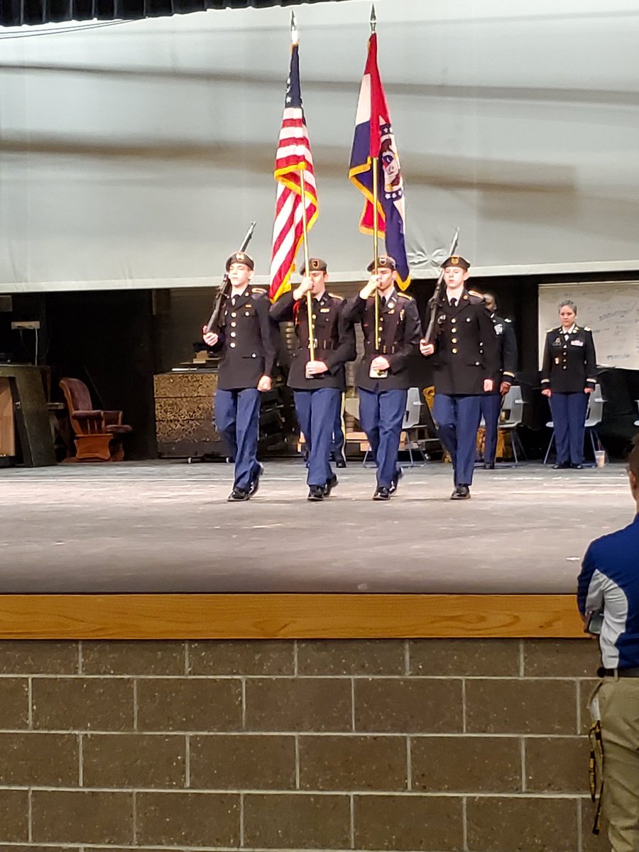 TimGDougherty's tweet photo. Truman JROTC Drill team at Leavenworth high school Drill meet https://t.co/dqdAoIxw8N