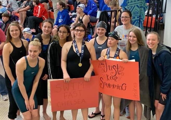 Final results from State swim
Medley Relay - 14th
200 Free Relay - 15th
400 Free Relay - 16th
Mikwena - 50 Free 16th 
NEW SCHOOL record 24.51
All swimmers and divers from this year’s state team will be back next year. #FutureIsBright #jeffpride <a href="/mikwenal/">mikwena</a> <a href="/MansJosi/">Josi Mans</a>