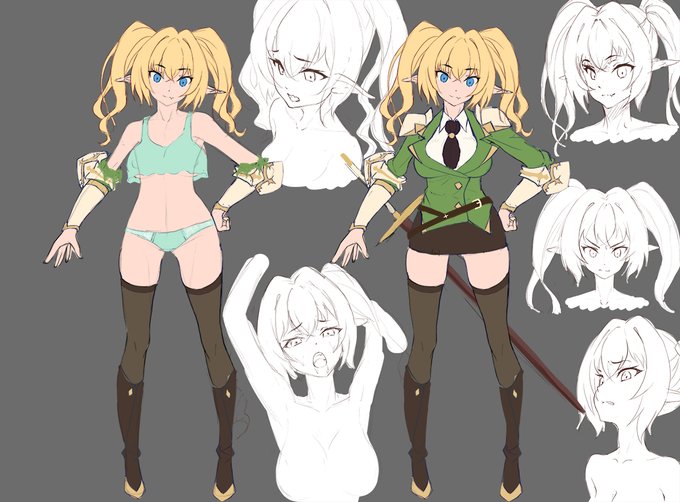 女騎士キャラデザ(仮) 