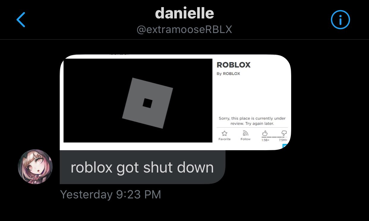 News Roblox On Twitter Breaking Roblox Has Been Shut Down As You Can See From This Image - theplayerender on twitter yay now roblox studio stops
