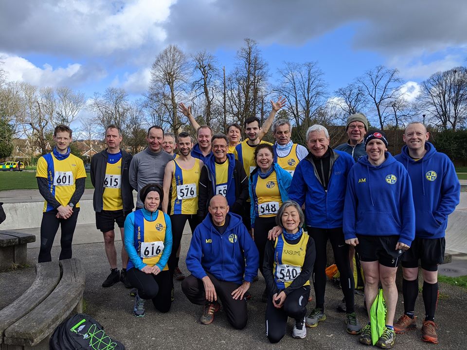 EpsomOddballsRC's tweet photo. Fantastic turnout for our club #epsomoddballsrc for the #mabac race at Reigate this morning.  A very muddy run but a lovely sunny morning.  Thanks to the organisers &amp; marshalls. https://t.co/B58FtN7hWr