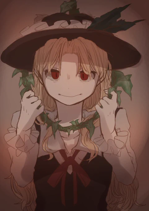 #東方版もうひとつの深夜のお絵描き60分一本勝負
+20min
花言葉:死んでも離れない 