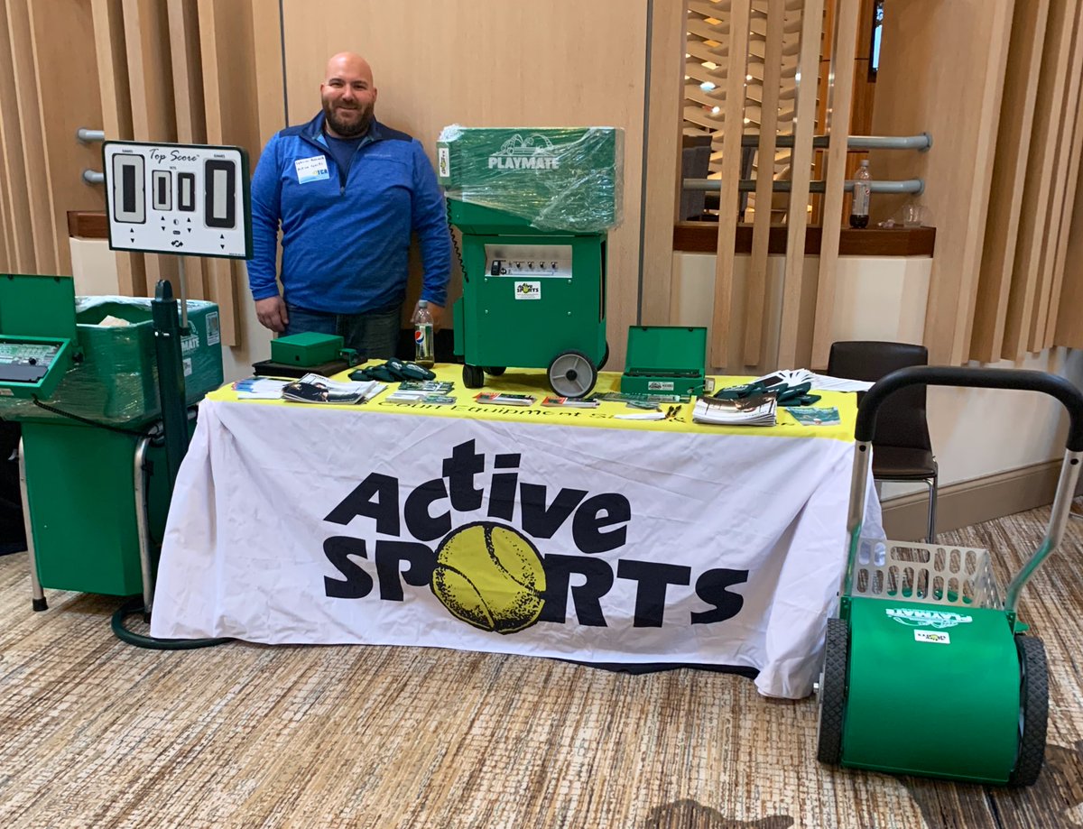 ASportsTennis's tweet photo. Stop by our table at the Ohio Tennis Coaches Association (OTCA) clinic! We carry all the equipment &amp; supplies needed to build, maintain, supply &amp; enjoy your tennis court or facility! @YourOTCA #OHSAA #iplaymatetennis #ohiotennis #tennisballmachine #tennis https://t.co/bZp1Jm1xuM