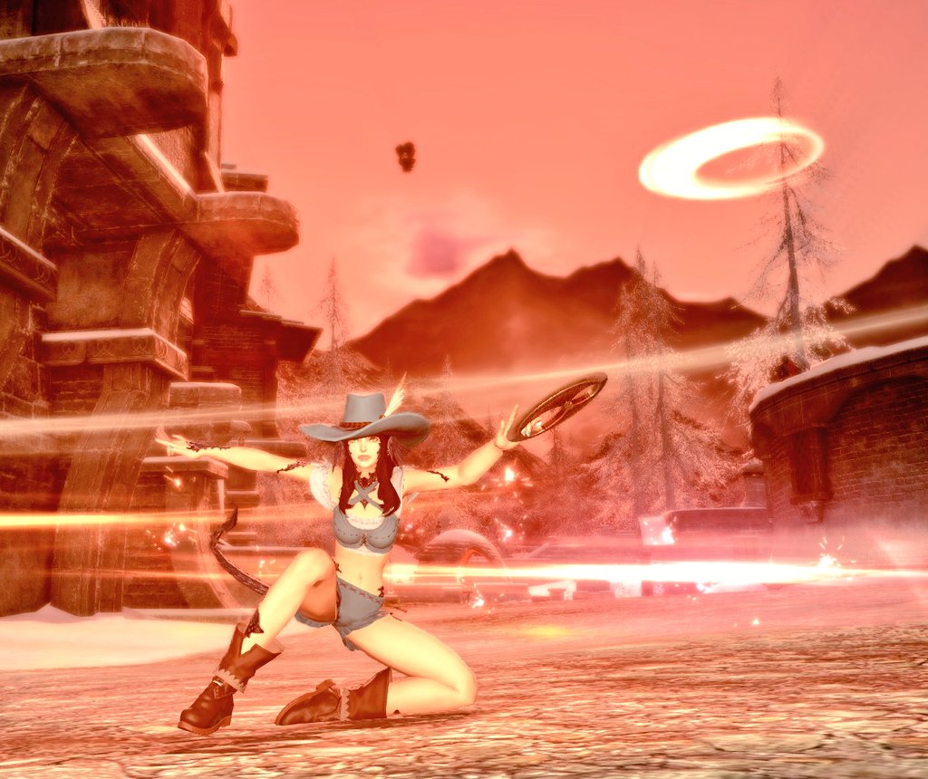 Miss_Sarcasm83's tweet photo. This town ain't big enough for the two of us. #FFXIV https://t.co/8PcTxxaPWV