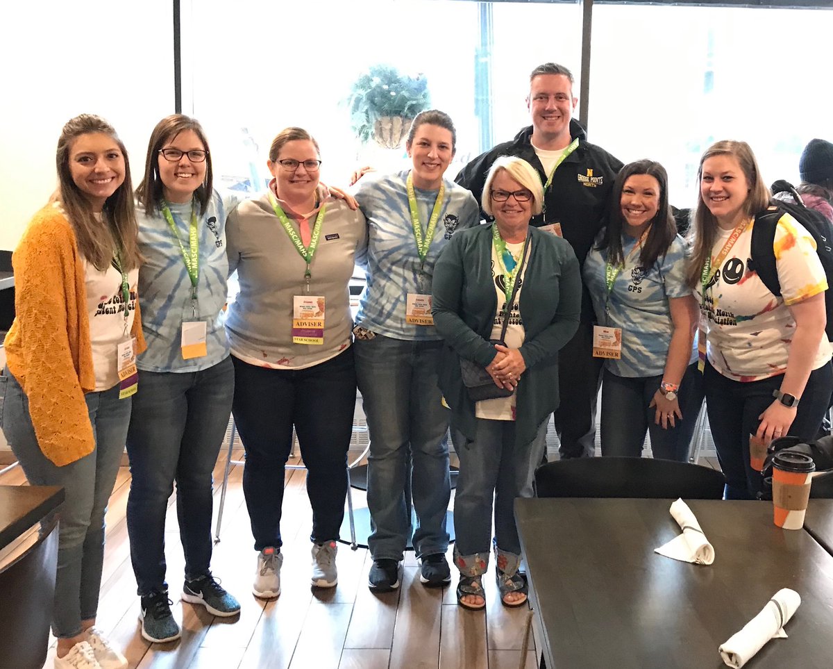 MrsCaralis's tweet photo. ⁦@GPSouthHS⁩ and ⁦@GPNHS⁩ Student Leadership Advisers together at the ⁦@mascmahs⁩ state conference in Grand Rapids. Privileged to be with such amazing kids. #OneGP https://t.co/vwA1Jz9B2g