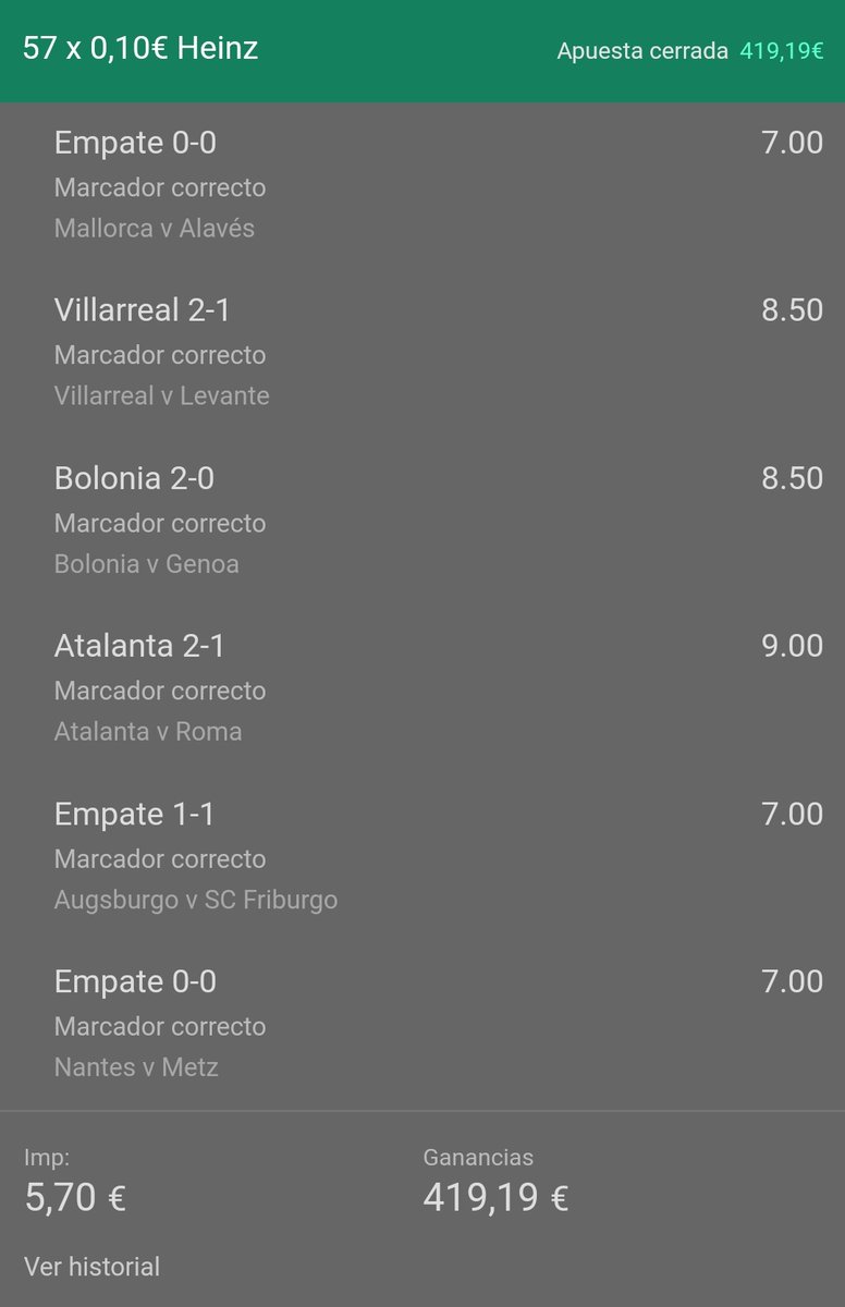 ScoreApuesta's tweet photo. 🔝🔂Tenemos una funbet cuota más de @24.000 por un solo euro😂, una locura, si queréis que la subamos vamos a intentar llegar antes de las 12.00 a 20 RTs🙌, ya que juega el Sevilla y entra dentro de la funbet, ¿la queréis? 🔥🔝 https://t.co/l3hCHPgCE7