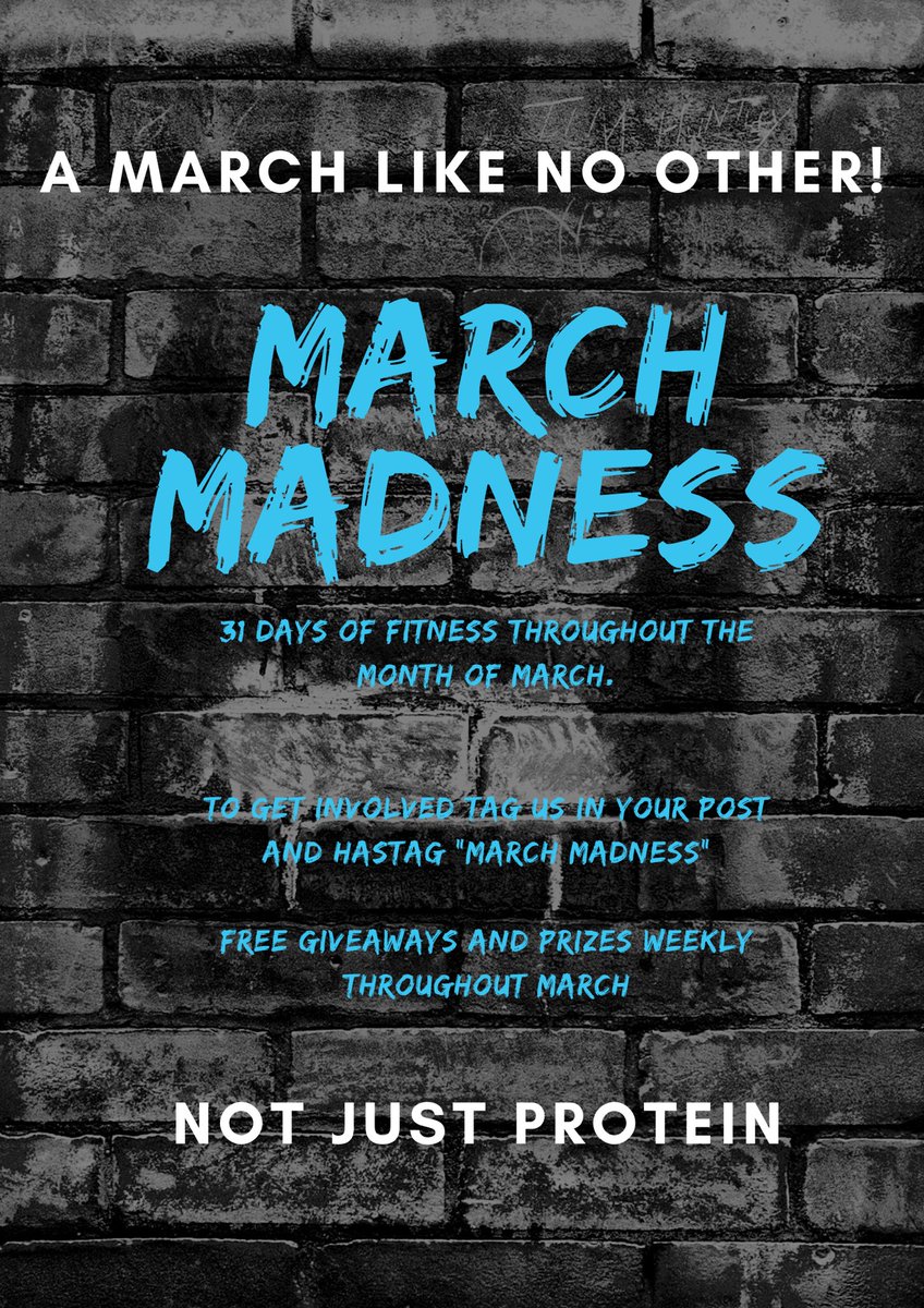 notjustprotein's tweet photo. 1st of March make sure you get involved! https://t.co/wf1E255aES