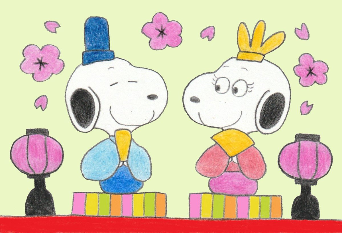 Sima ひなまつり イラスト スヌーピー Illustration Snoopy
