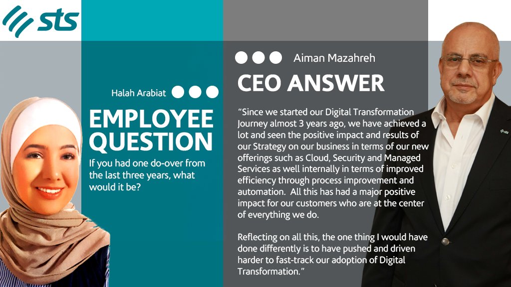 ZainTECHMEA's tweet photo. Ask our CEO !
#STSCEO
#STSEnvironment
#AskOurCEO
#STS https://t.co/GYWfXJlFbB