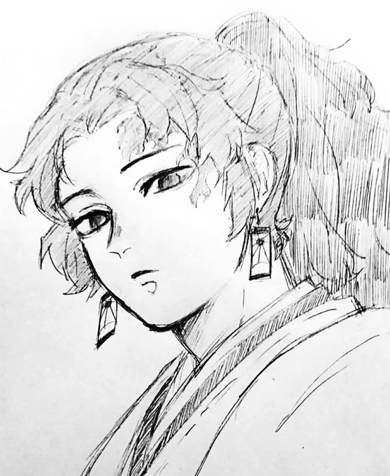 ☜最初に描いた縁壱さん
                        1ヶ月後の縁壱さん☞ 